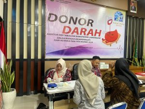 Donor Darah dalam Rangka Hari Agraria dan Tata Ruang di Kantor Pertanahan Kabupaten Lamongan