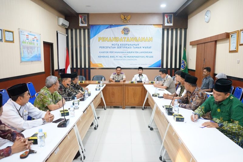 Koordinasi mengenai percepatan sertifikasi tanah wakaf