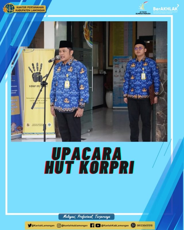 Upacara dalam memperingati Hari KORPRI ke 53